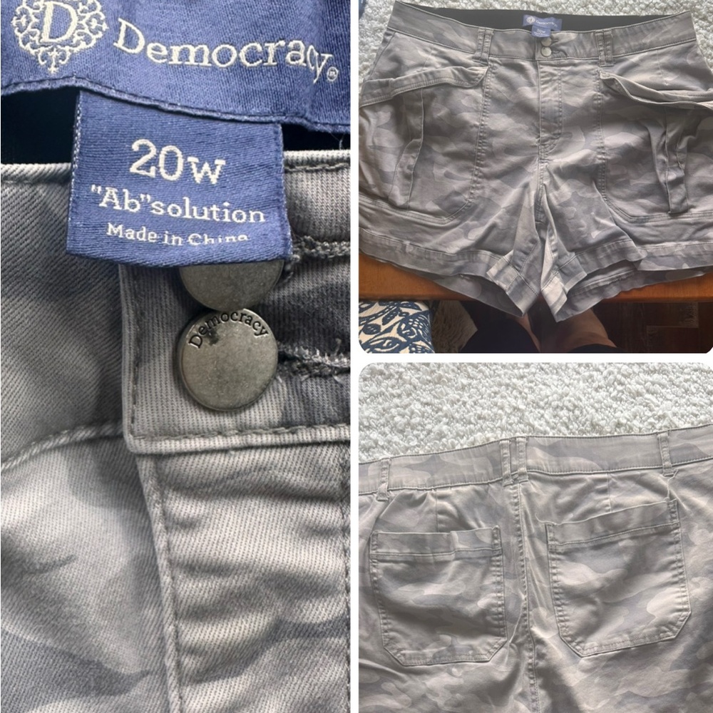 Democracy Women's Cargo Shorts in Gray